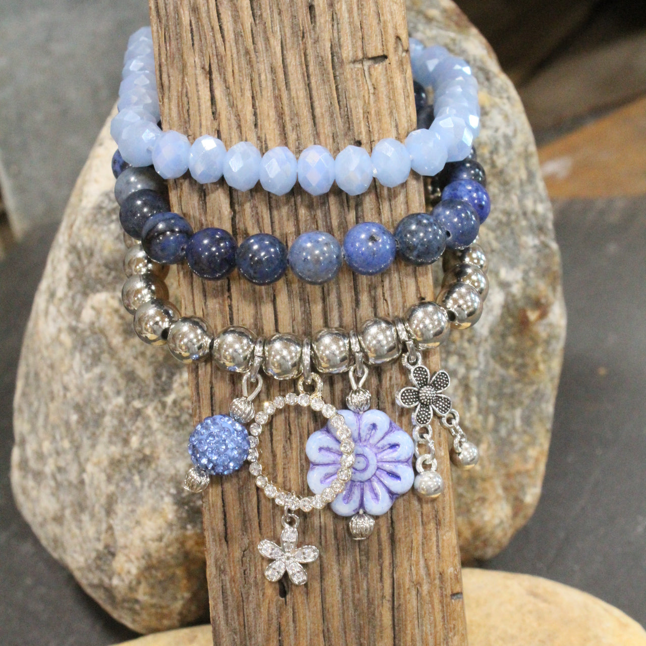 Dragonfly Lane Blue Bracelet Set
