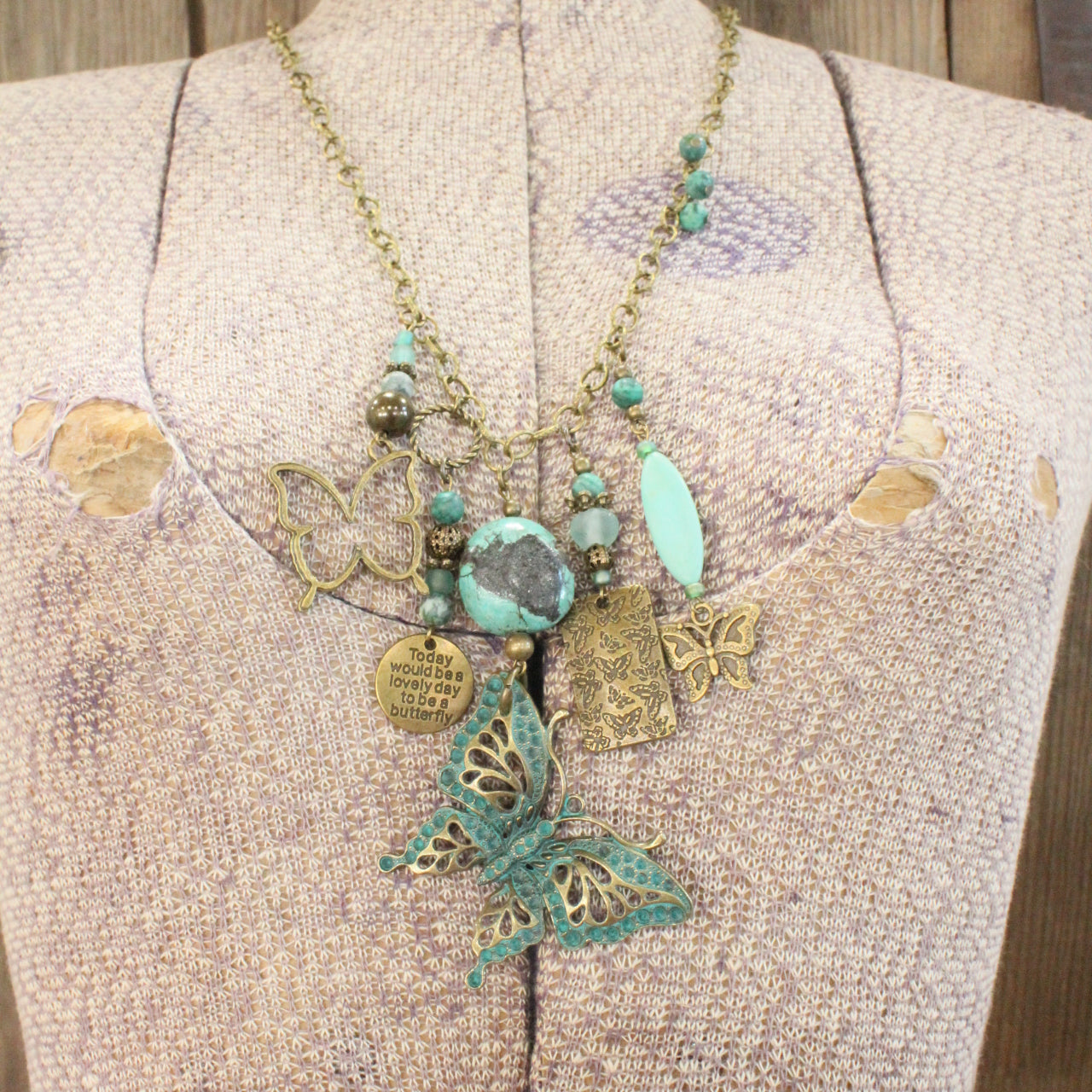 Best Of Butterflies Charmer Necklace