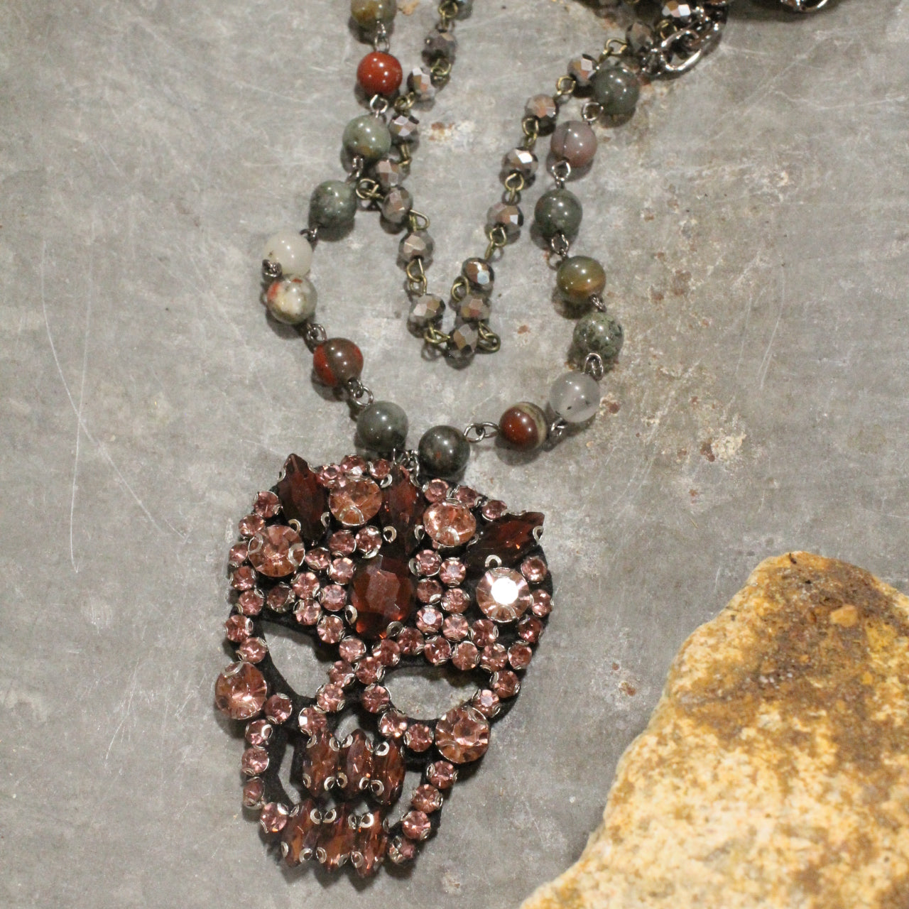 Funny Bones Blush Layered Necklace