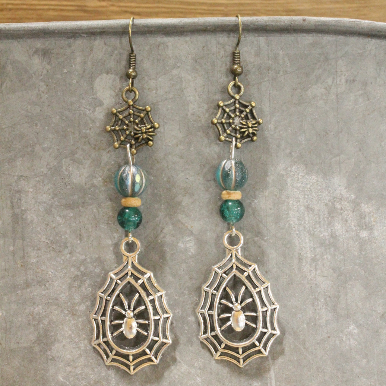 Charlotte's Web Dangle Drop Earrings