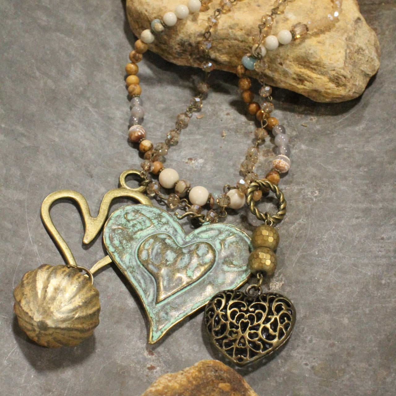 The Greatest Of These Is Love Charm'd Necklace