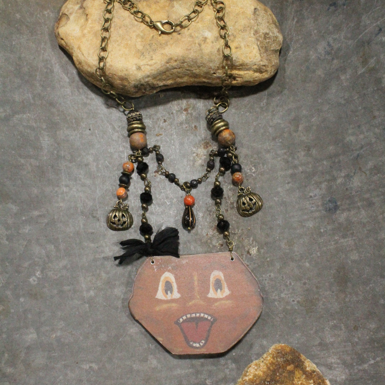 Vintage Scary Jack Charm'd Necklace