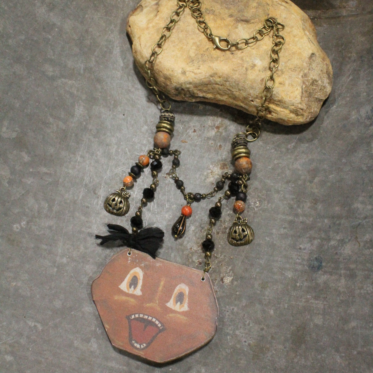 Vintage Scary Jack Charm'd Necklace