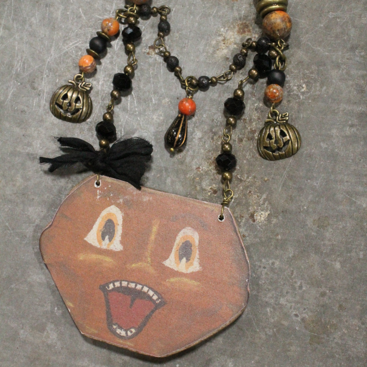 Vintage Scary Jack Charm'd Necklace