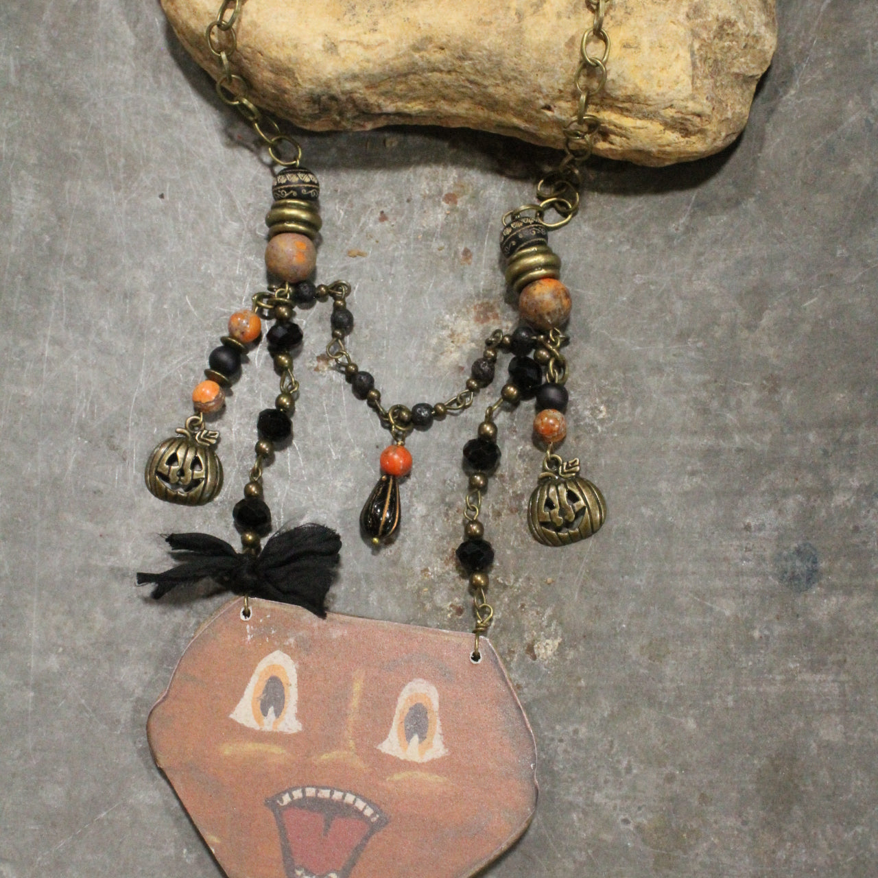 Vintage Scary Jack Charm'd Necklace