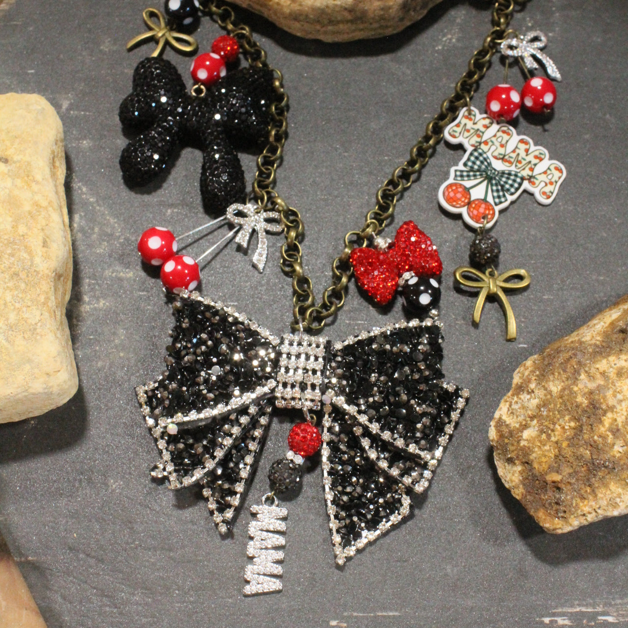 Mama... Sweet As Cherries Charm’d Necklace