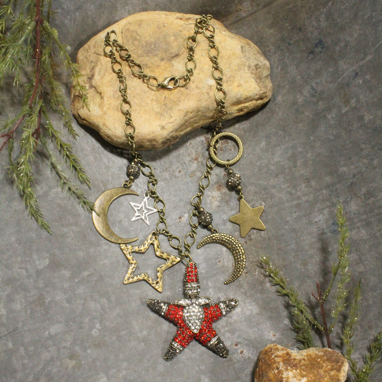 Santa's Night Sky Magic Charm'd Necklace