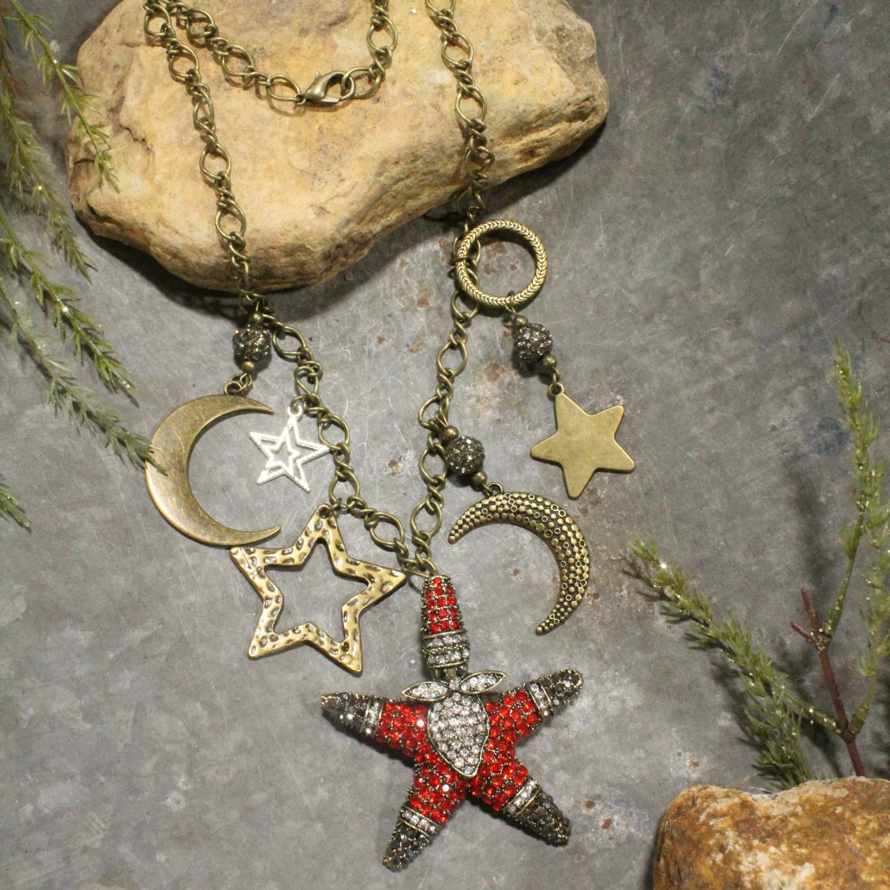 Santa's Night Sky Magic Charm'd Necklace