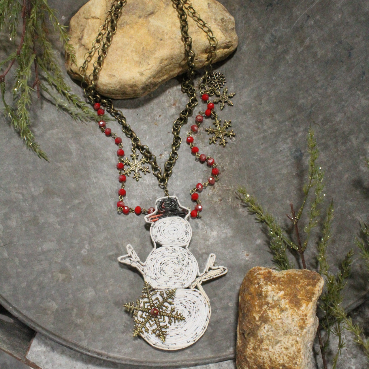 Let's Build A Snowman Layered Necklace