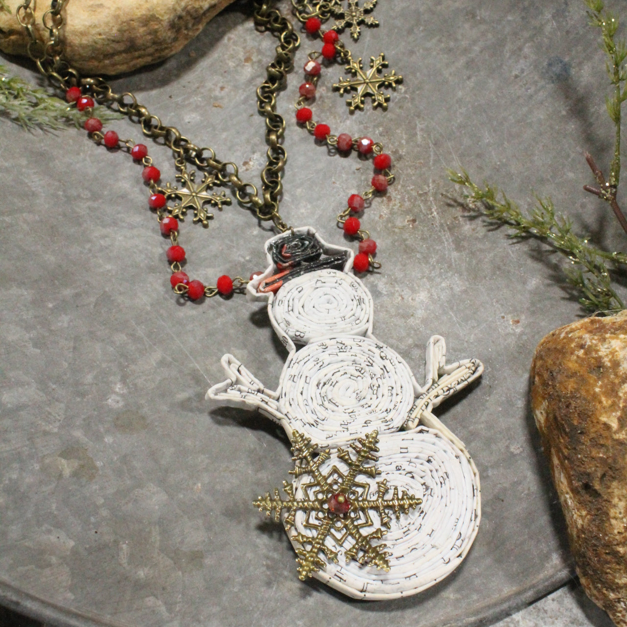 Let's Build A Snowman Layered Necklace