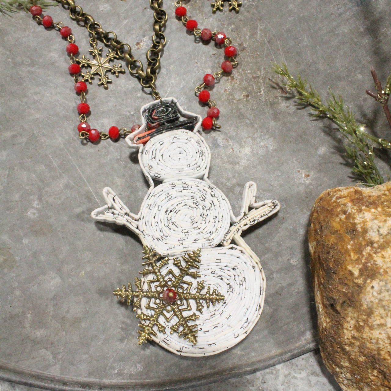 Let's Build A Snowman Layered Necklace