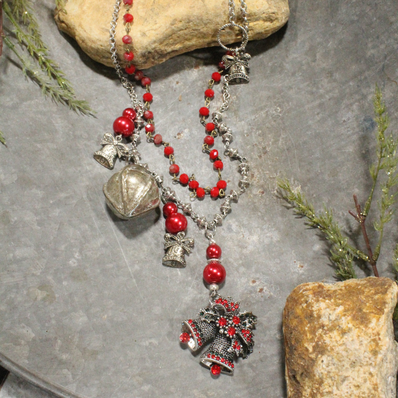 Silver Bells Charm'd Necklace