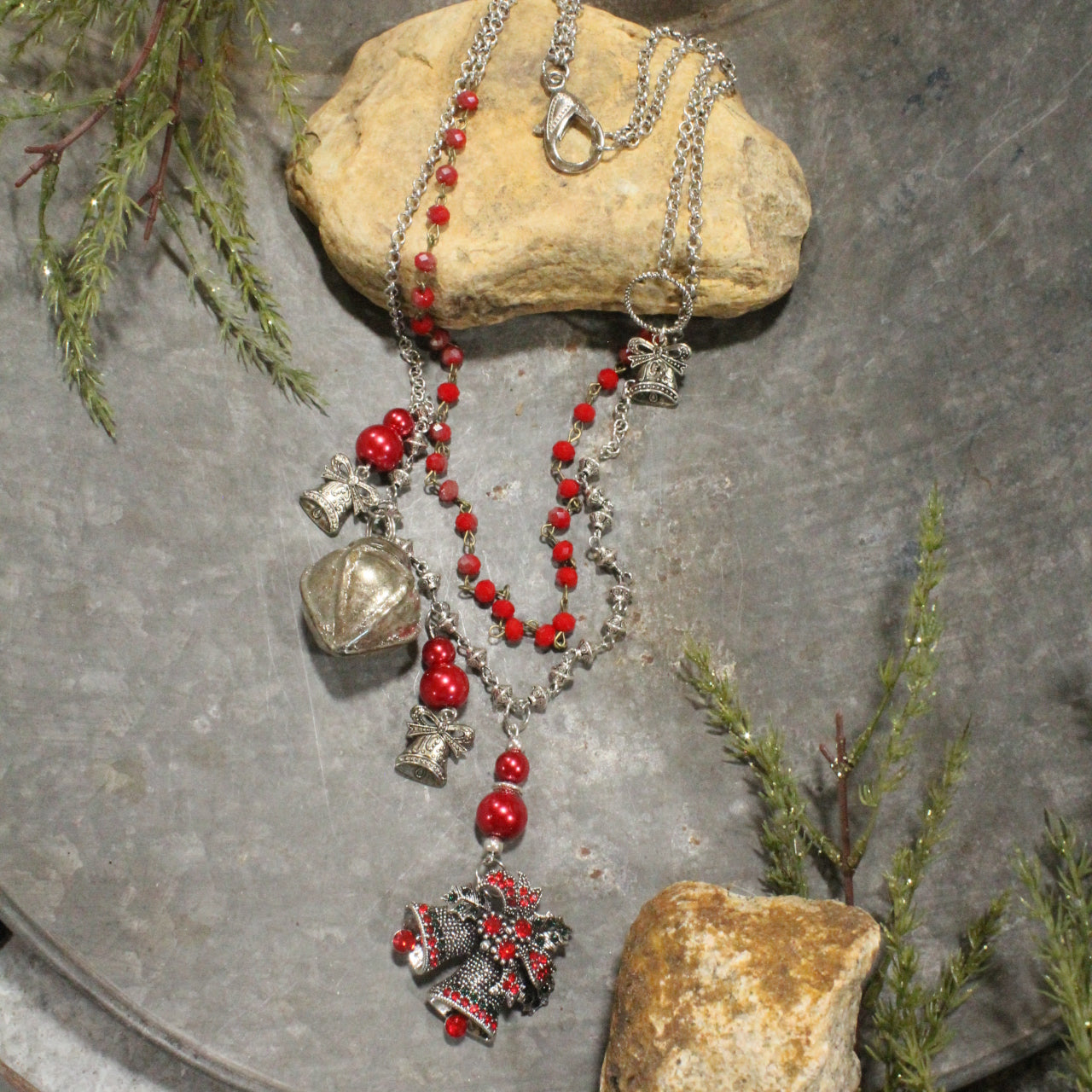 Silver Bells Charm'd Necklace