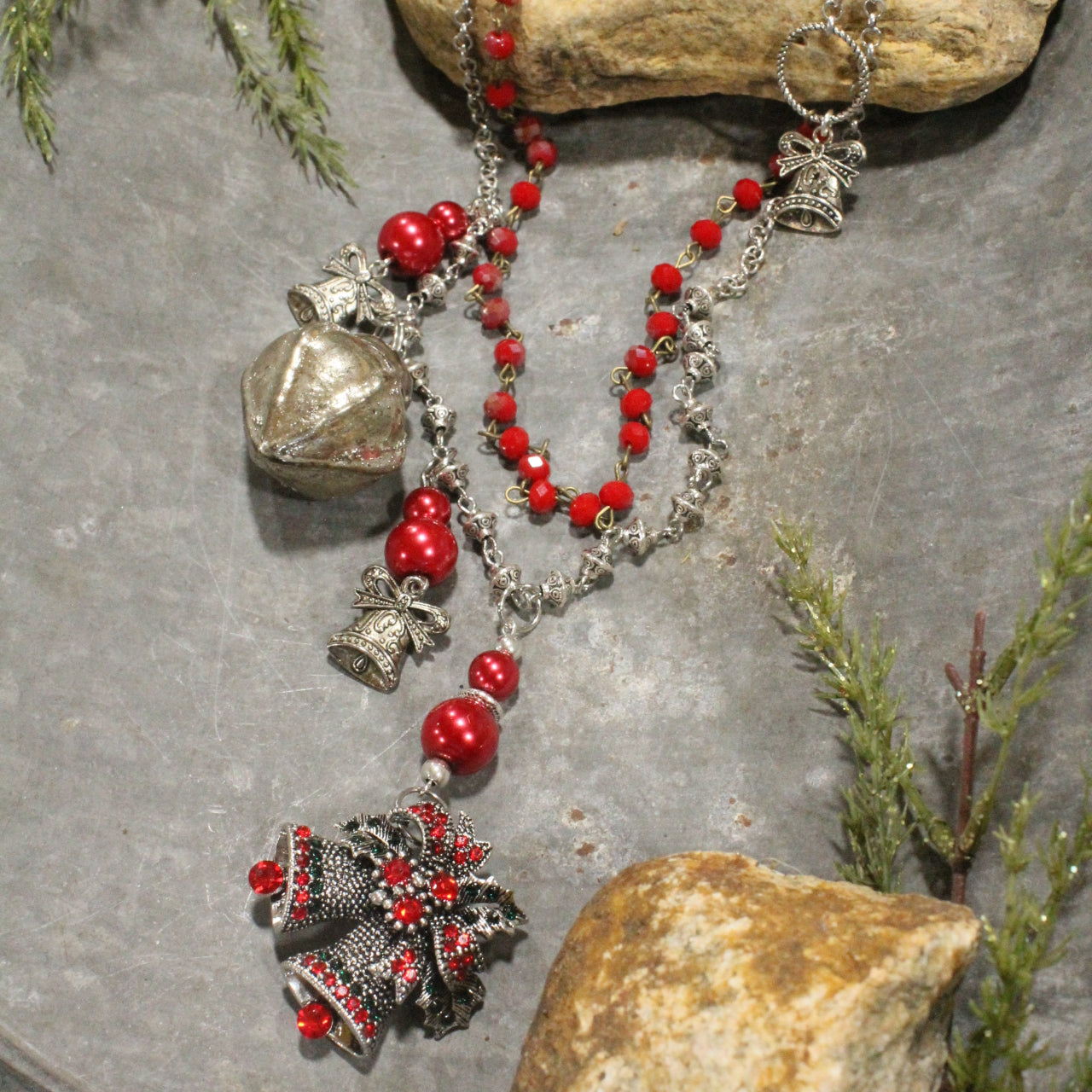 Silver Bells Charm'd Necklace