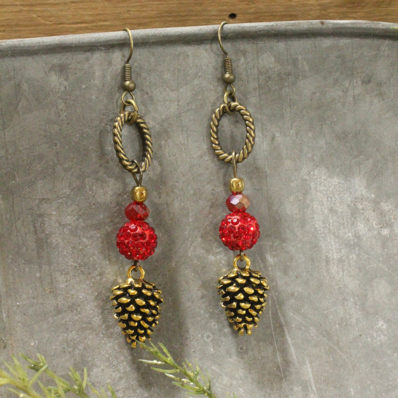 Bold & Beautiful Pinecone Earrings