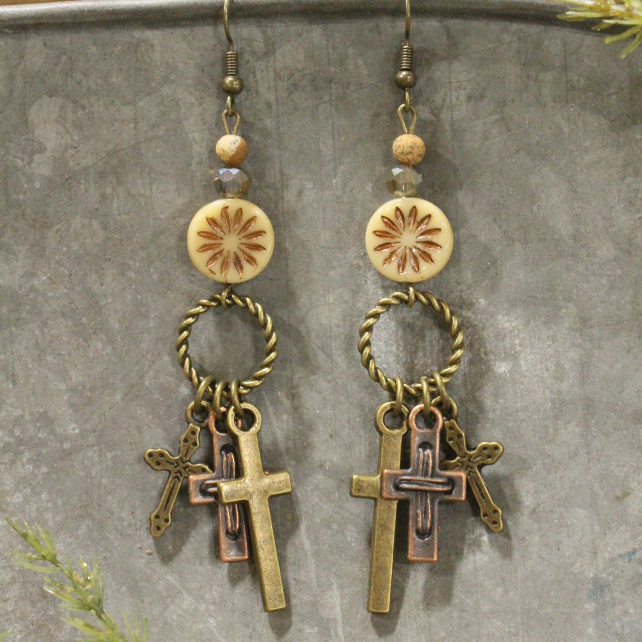Vintage Angel & Bells Charm'd Earrings