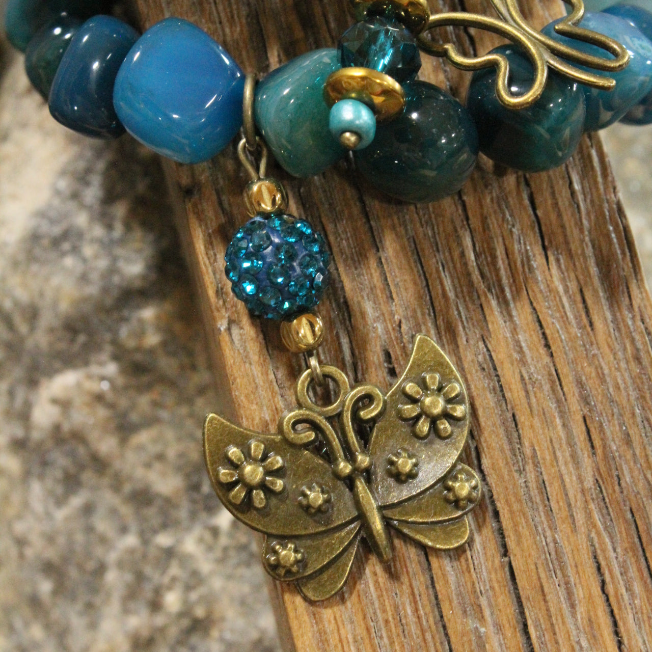 Bold Beauty Colorful Butterfly Bracelet Set
