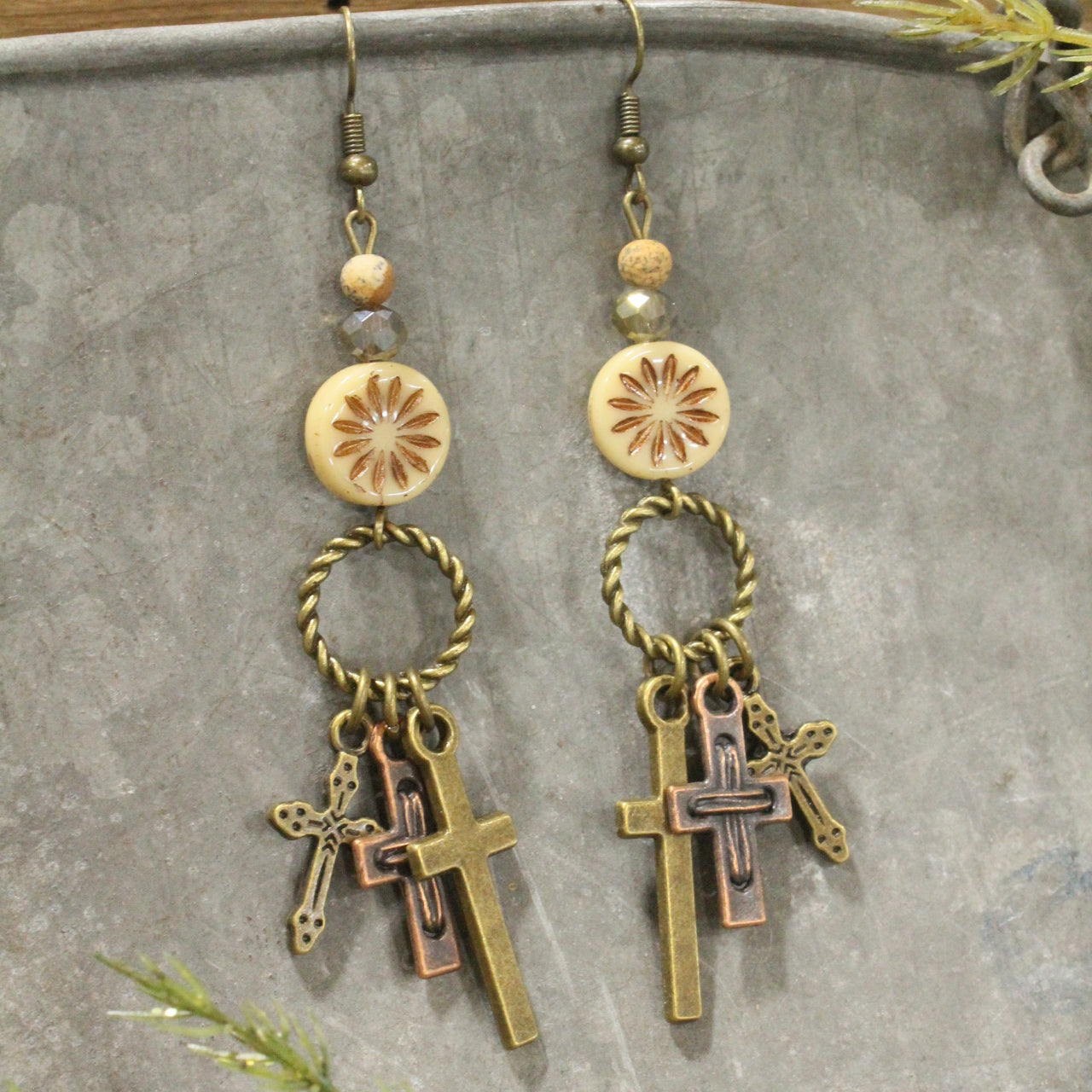 Vintage Angel & Bells Charm'd Earrings