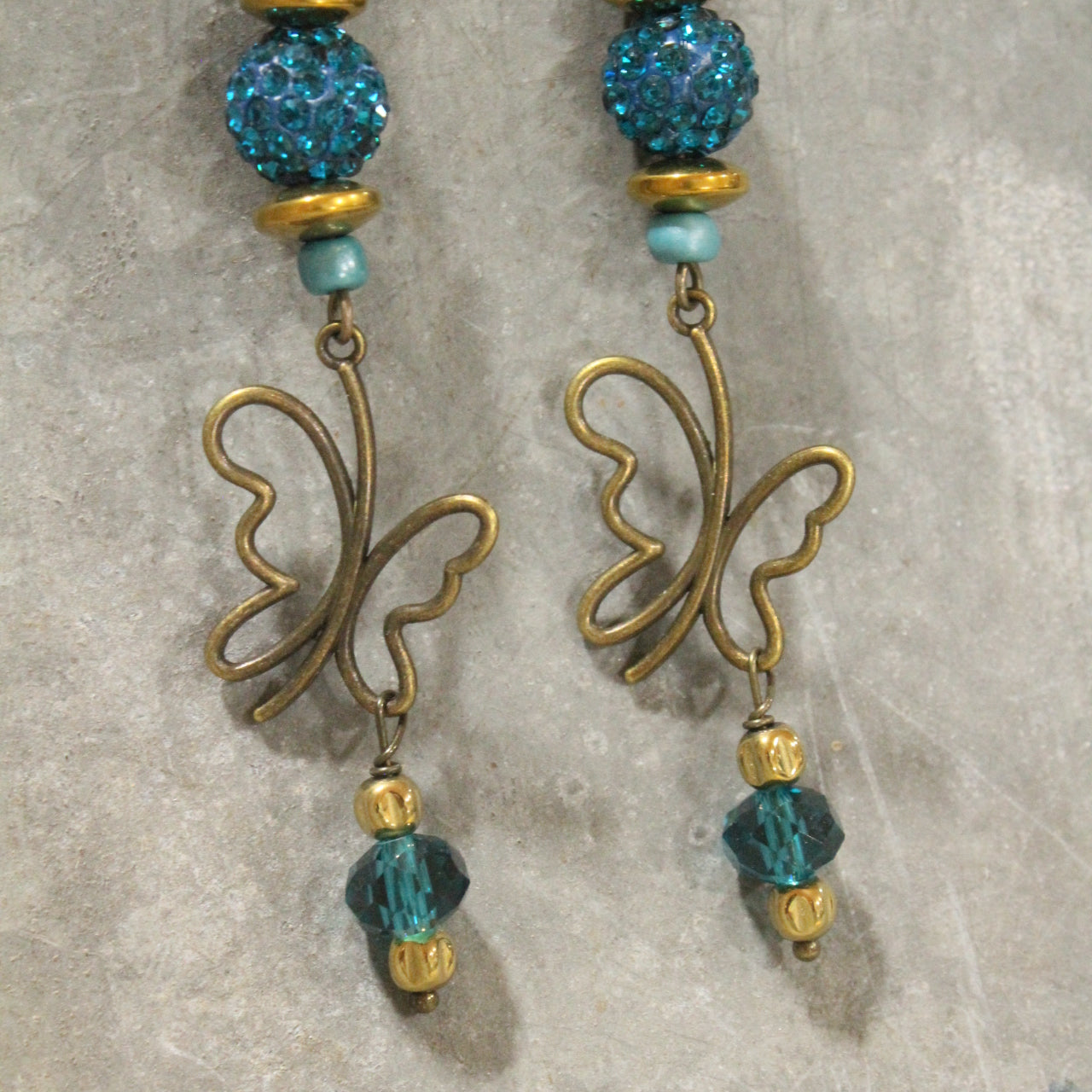 Bold Beauty Colorful Butterfly Dangle Earrings