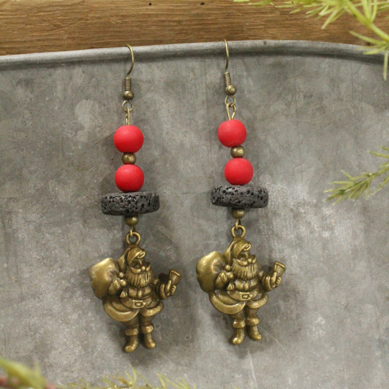 Special Delivery Santa Earrings