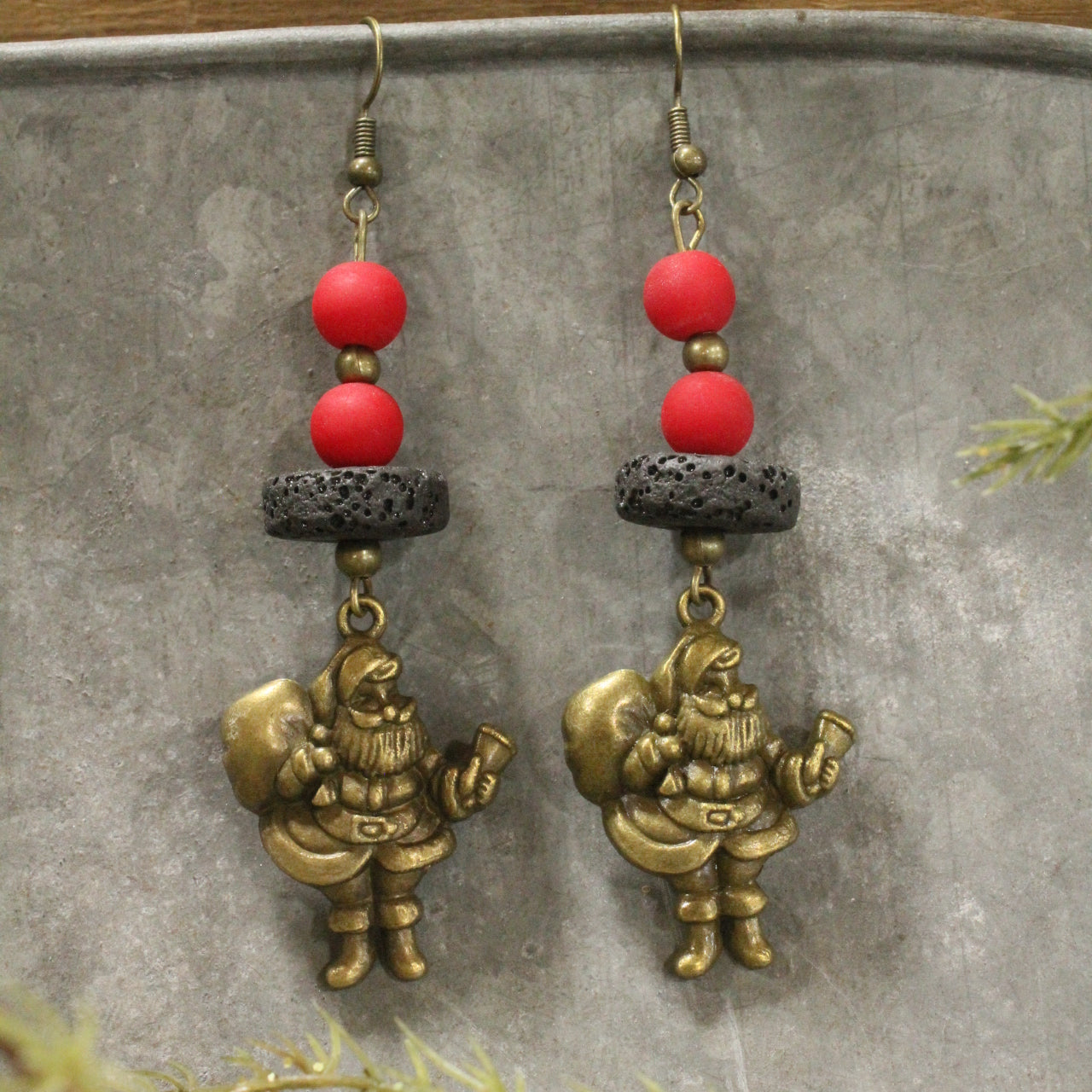 Special Delivery Santa Earrings