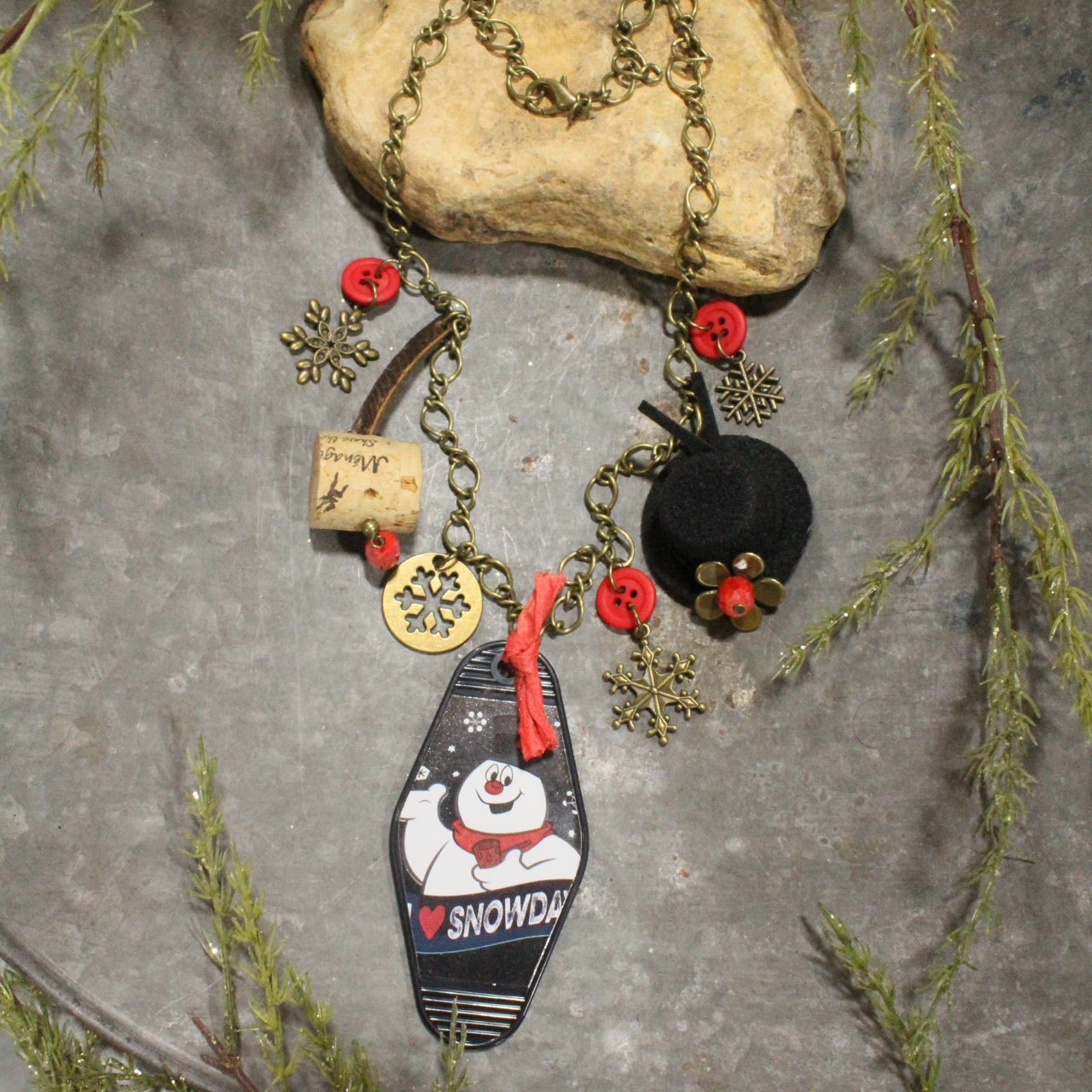 Frosty The Snowman Charm'd Necklace