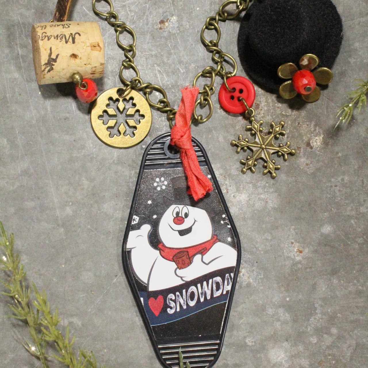 Frosty The Snowman Charm'd Necklace