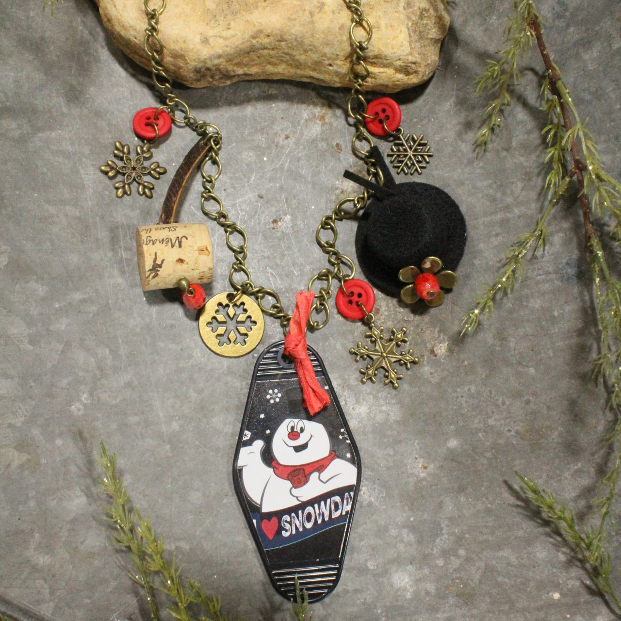 Frosty The Snowman Charm'd Necklace