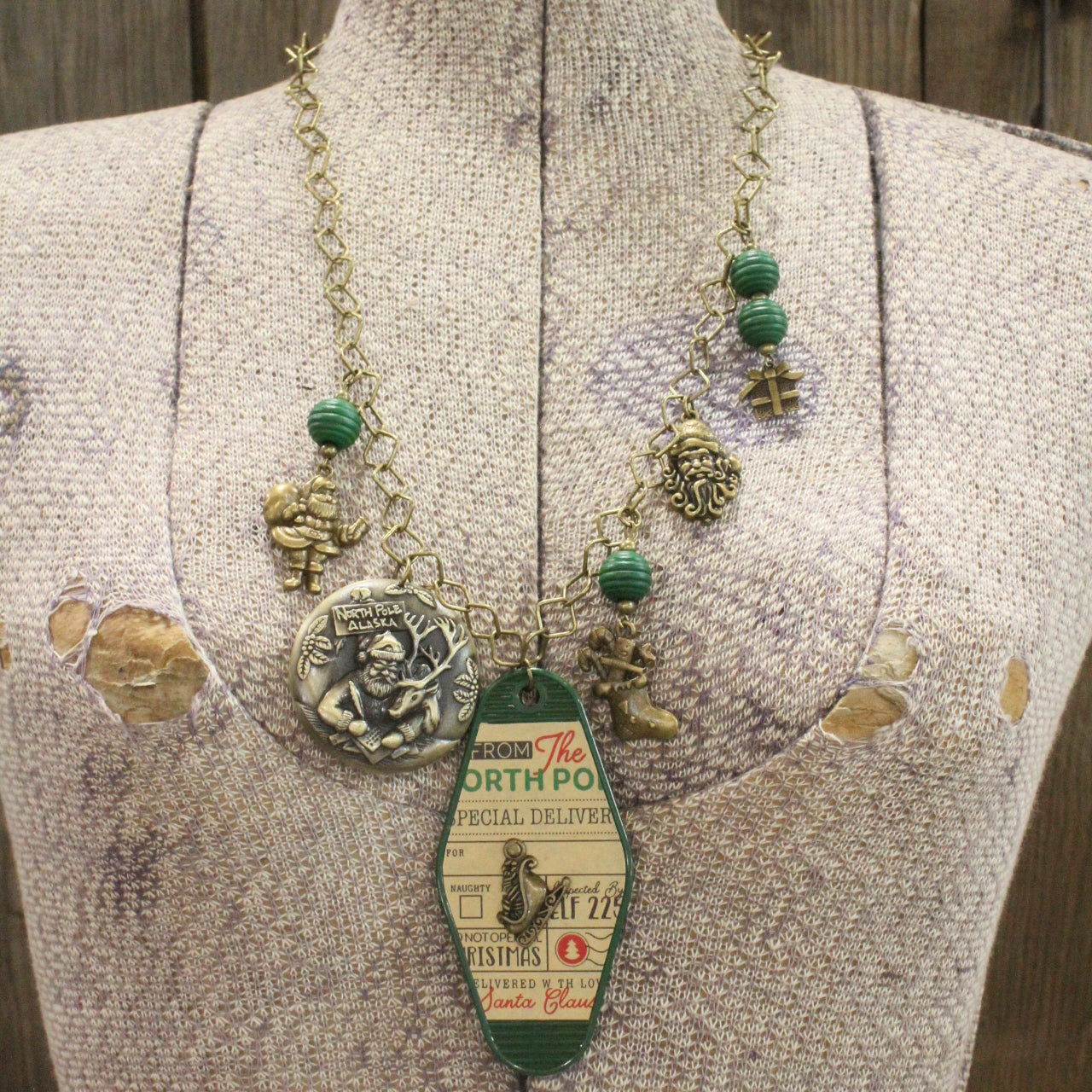 Ticket To The North Pole Charm'd Necklace