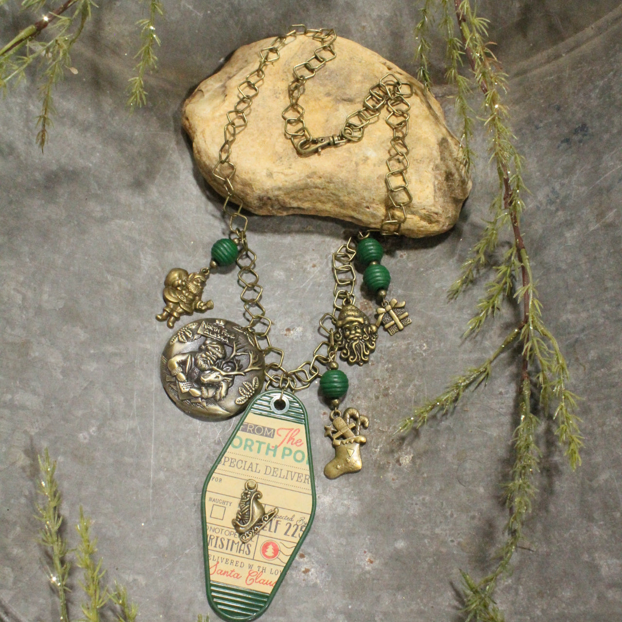 Ticket To The North Pole Charm'd Necklace