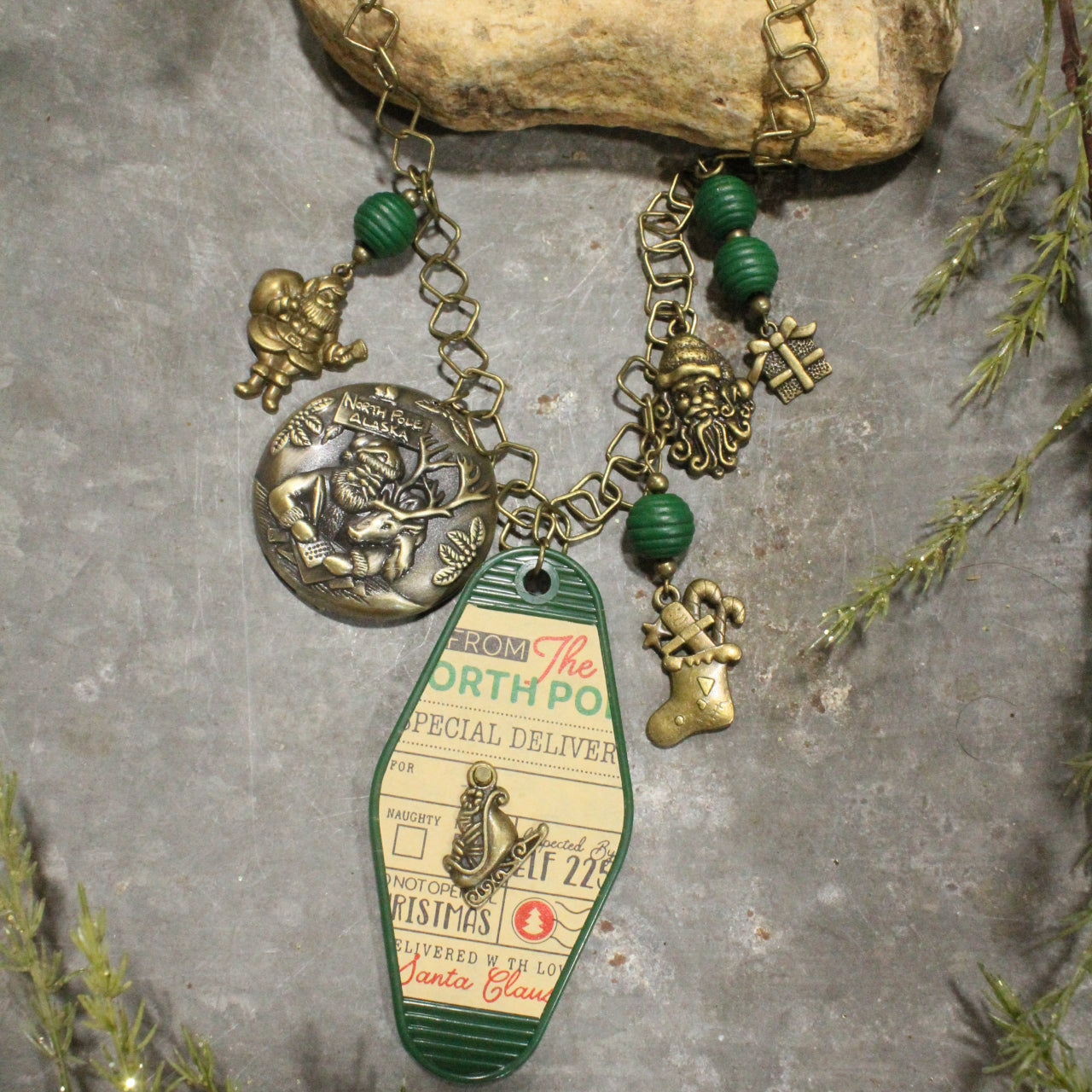 Ticket To The North Pole Charm'd Necklace
