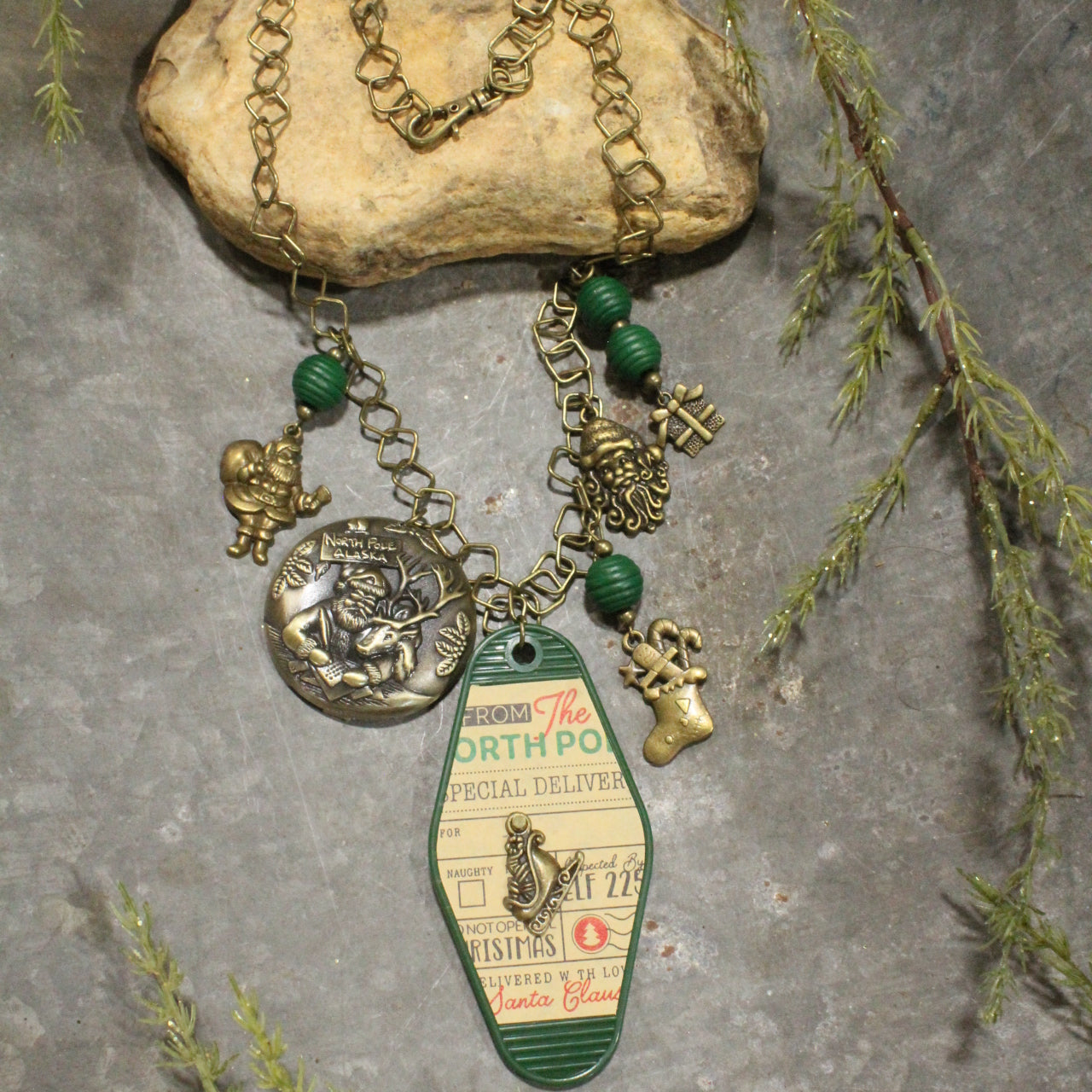 Ticket To The North Pole Charm'd Necklace