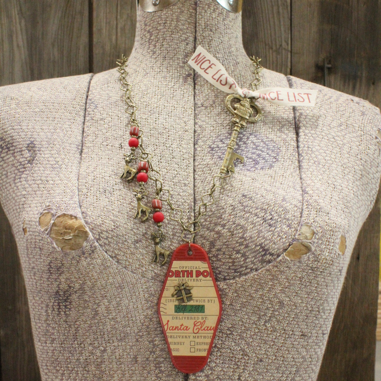 Ticket To The North Pole Charm'd Necklace