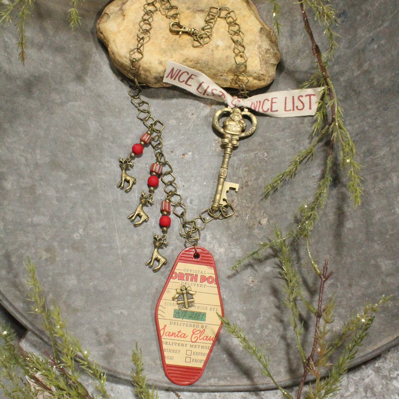 Ticket To The North Pole Charm'd Necklace