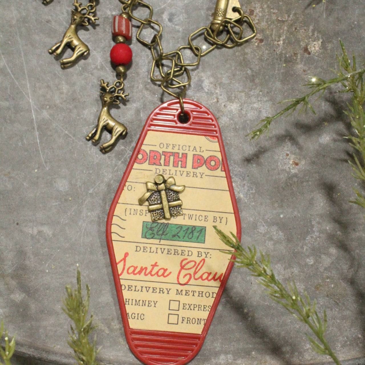 Ticket To The North Pole Charm'd Necklace