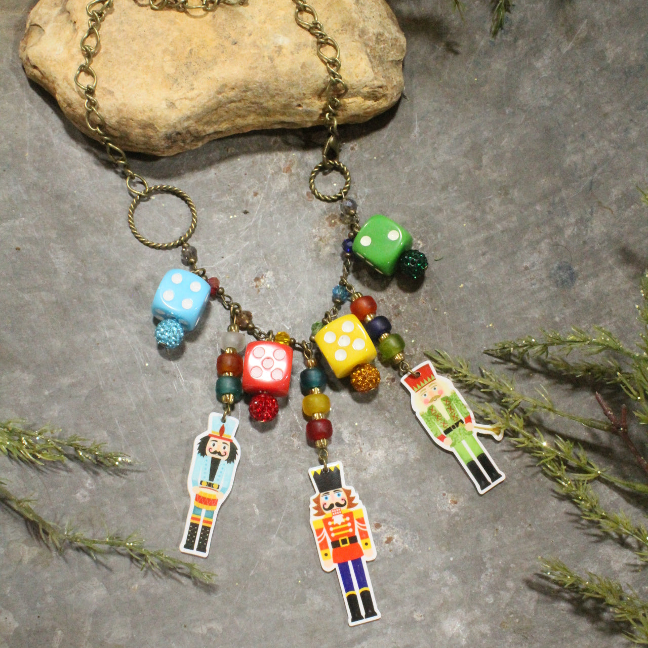 Nutcrackers Game Day Charm'd Necklace