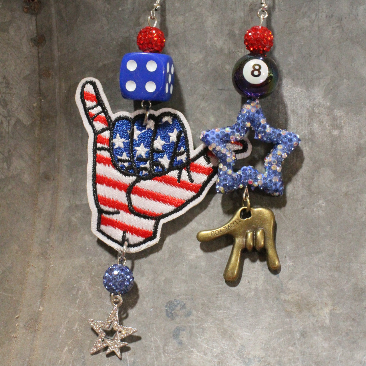 Hangin' Loose In The USA Dangle Earrings
