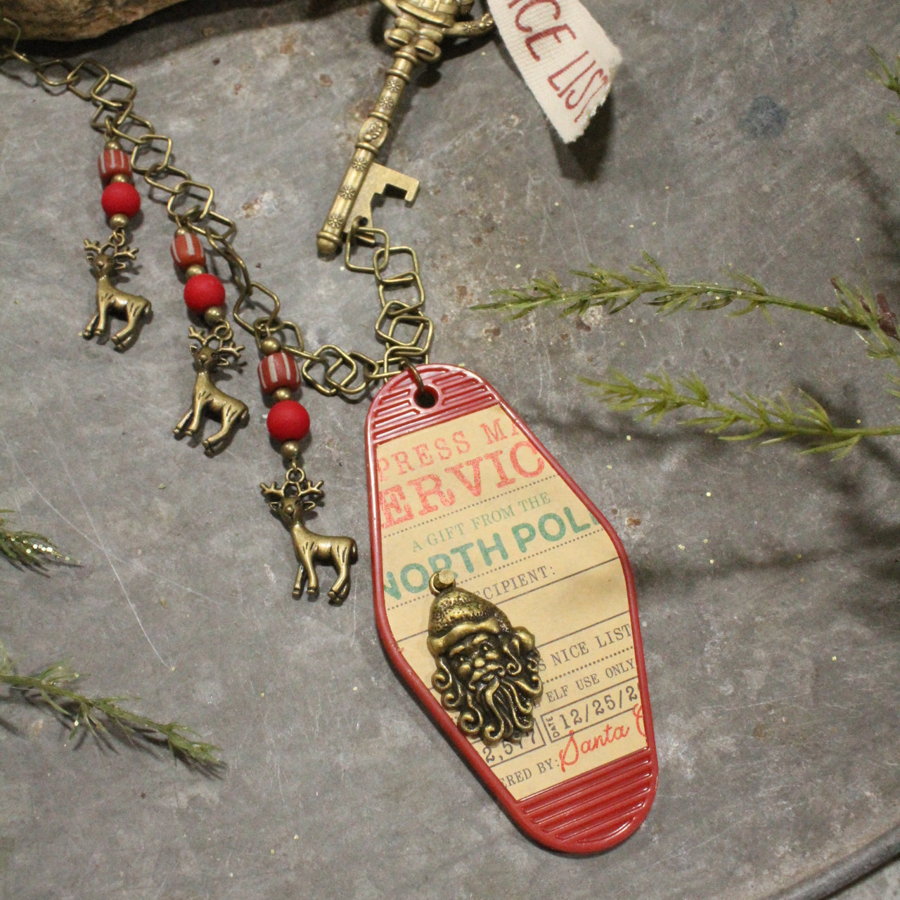 Ticket To The North Pole Charm'd Necklace