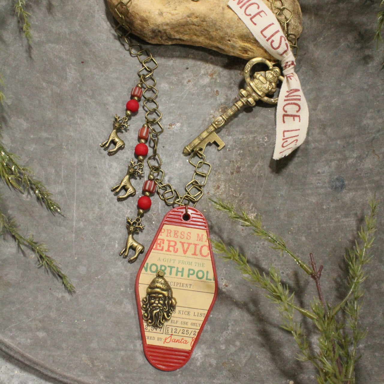 Ticket To The North Pole Charm'd Necklace