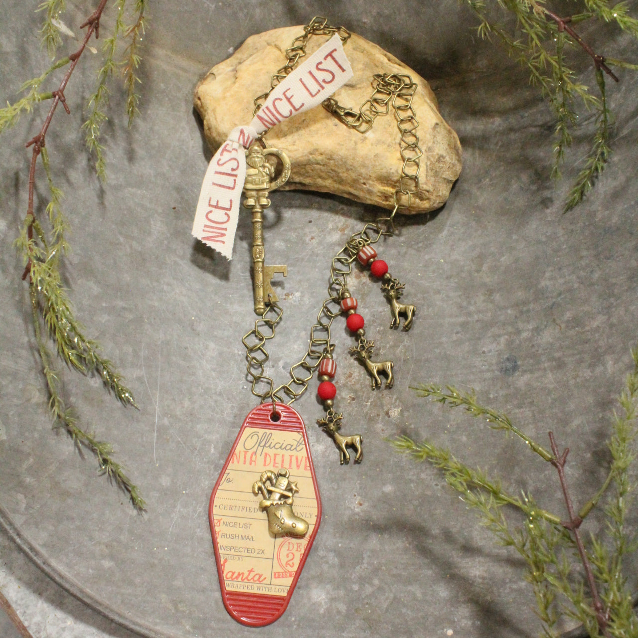 Ticket To The North Pole Charm'd Necklace