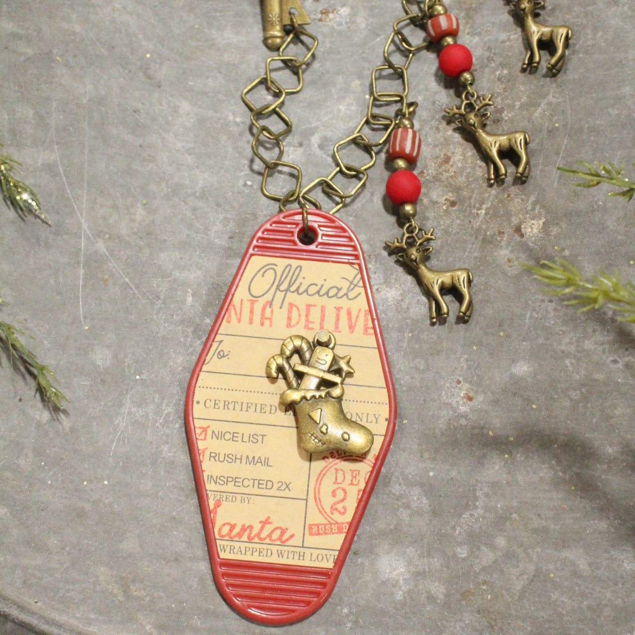 Ticket To The North Pole Charm'd Necklace