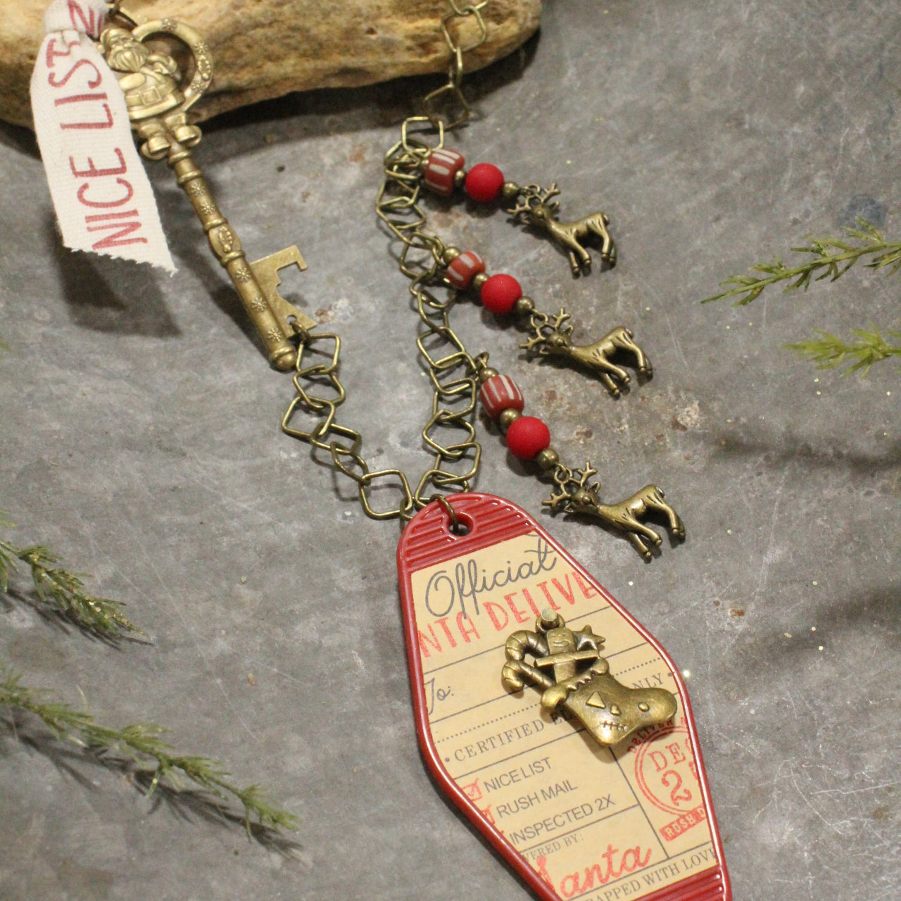 Ticket To The North Pole Charm'd Necklace