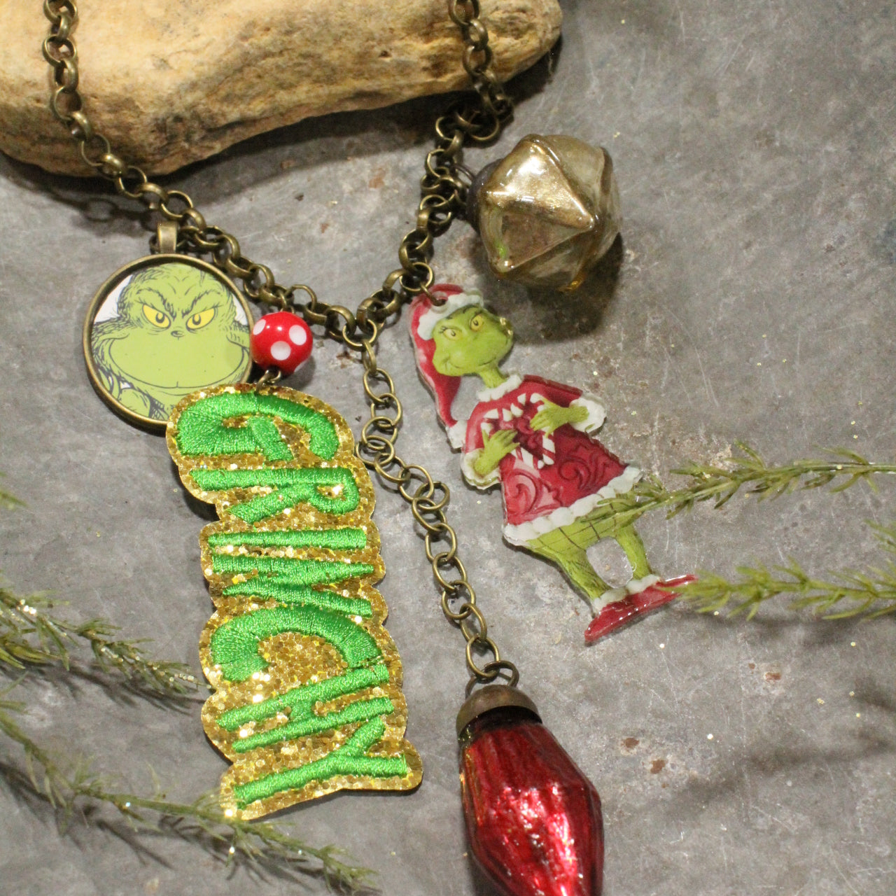 Grinchy Isn't Allowed Charm'd Necklace