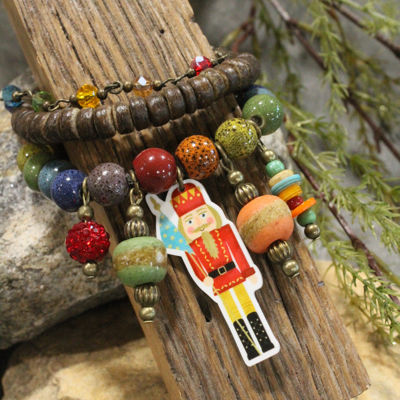Nutcracker Parade Charm'd Stretch Bracelet Set
