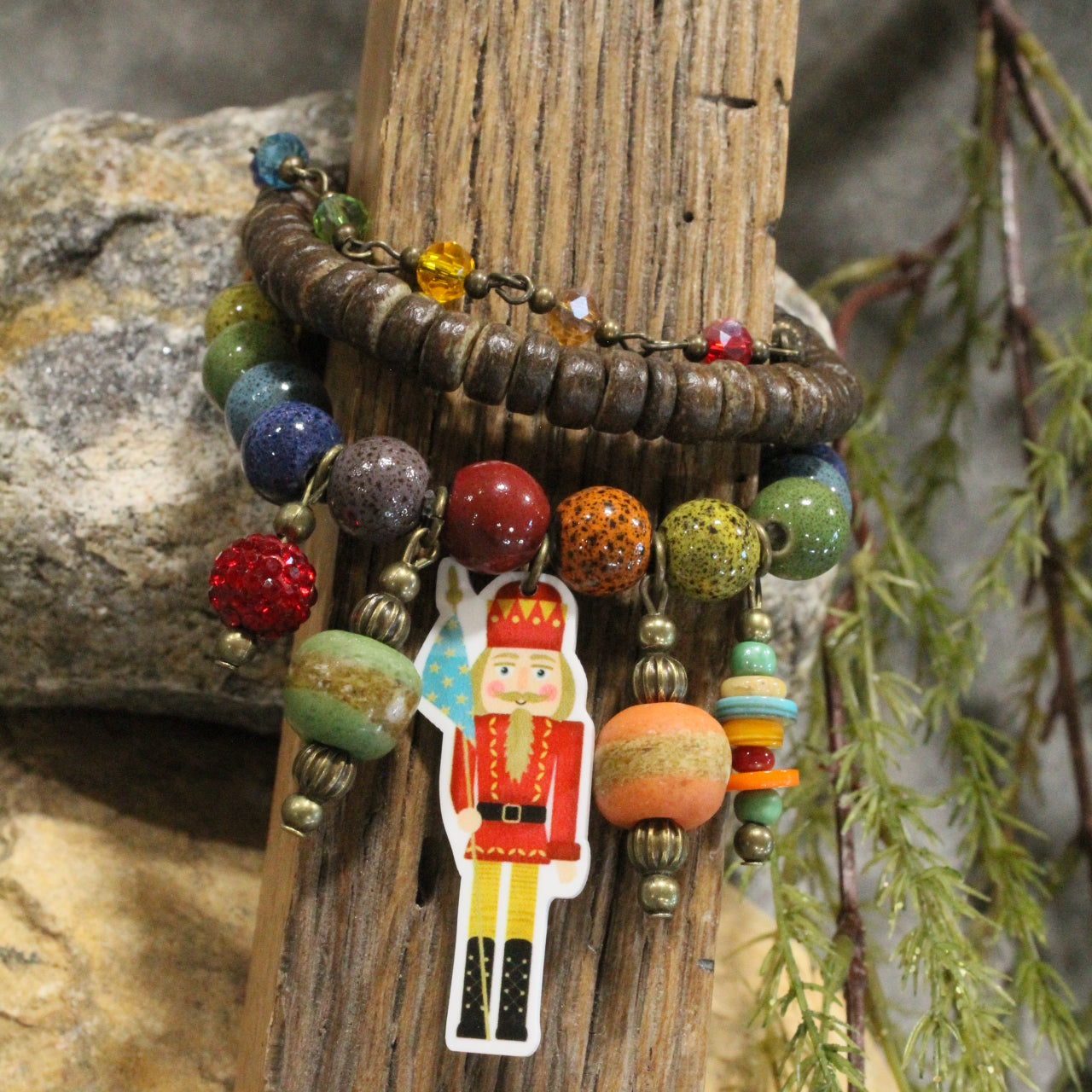 Nutcracker Parade Charm'd Stretch Bracelet Set