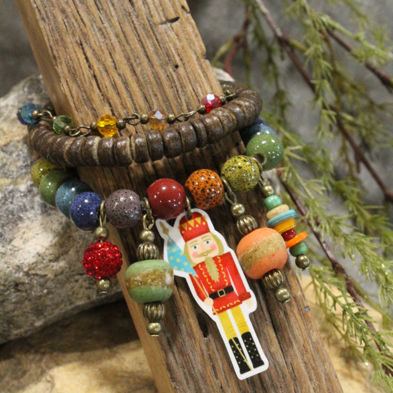 Nutcracker Parade Charm'd Stretch Bracelet Set