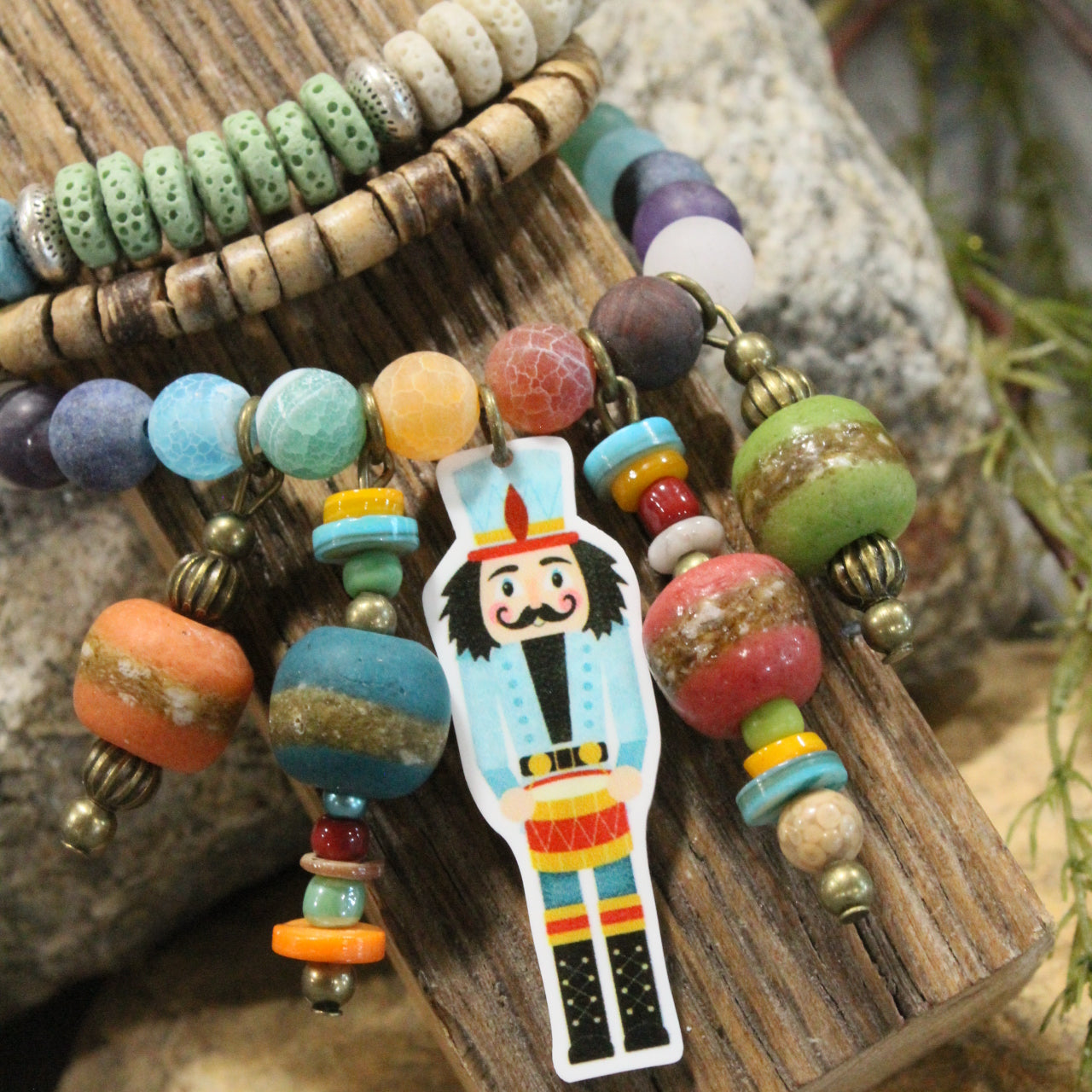 Nutcrackers On Parade Charm'd Stretch Bracelet Set