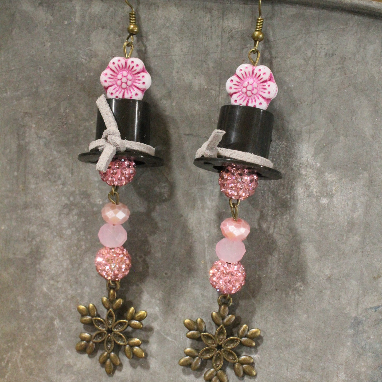 Frosty & His Snowflakes Dangle Drop Earrings