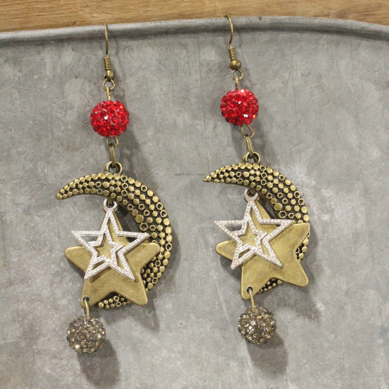 Santa's Night Sky Magic Charm'd Dangle Earrings