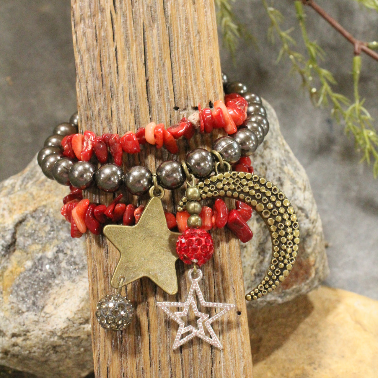 Santa's Night Sky Magic Charm'd Bracelet Set